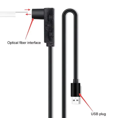 Transform Your Ride with the APP Colorful USB Powered Car Interior LED Light – 5M Fiber Ambient Glow with Multiple Color Modes